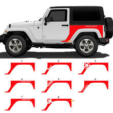 Individuelles Heckseitliches Vinyl-Aufkleber-Set für Jeep Wrangler JK_3