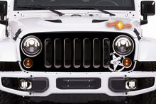 JEEP Aufkleber Aufkleber Grill Blackout Grafiken 07-16 Wrangler Rubicon 2