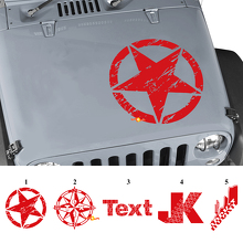 Benutzerdefinierter Grafik-Hauben-Vinylaufkleber für Jeep Wrangler Rubicon JK_3