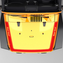 Umrandungs-Haubenstreifen Vinyl-Aufkleber für Jeep Wrangler Rubicon_3