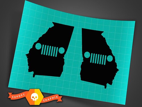 Jeep Grill Tür Seiten Vinyl Aufkleber Sticker für Jeep Wrangler