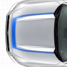 Akzent Umriss Streifen Motorhauben Vinylaufkleber für Musclecar Musclecarmodel 2015-2020_2