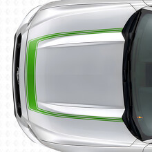 Akzent Umriss Streifen Motorhauben Vinylaufkleber für Musclecar Musclecarmodel 2015-2020_3