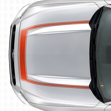 Akzent Umriss Streifen Motorhauben Vinylaufkleber für Musclecar Musclecarmodel 2015-2020_4