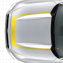 Akzent Umriss Streifen Motorhauben Vinylaufkleber für Musclecar Musclecarmodel 2015-2020_5