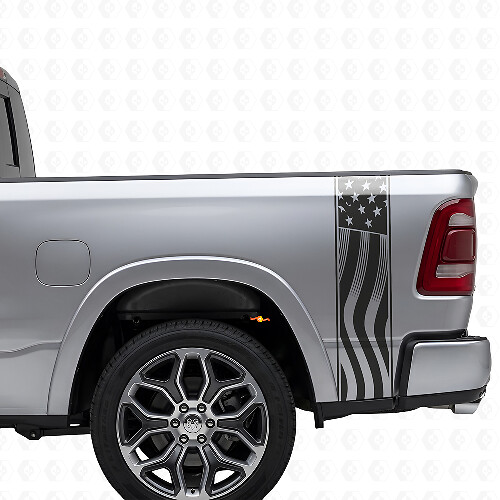 US USA-Flagge patriotische Streifen Truck Bed Side Aufkleber passend für Dodge Ram Chevy Musclecar truck Toyota