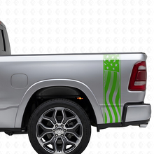 USA-Flaggen-Bettseiten-Streifen Vinyl-Aufkleberset für Musclecar-Truck_3