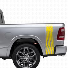 USA-Flaggen-Bettseiten-Streifen Vinyl-Aufkleberset für Musclecar-Truck_5