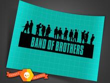 Band of Brothers U.S. Army 101st Airborne Division Aufkleber Aufkleber alle Farben 7 Zoll breit 2