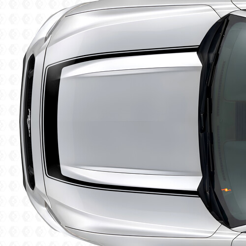 Streifen mit Außenkontur Motorhauben-Vinyl-Aufkleber für Musclecar Musclecarmodel 2015-2020