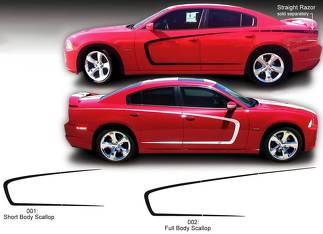 Dodge Charger Body Scallop Side Decal Sticker Grafik passend für Modelle 2011-2020