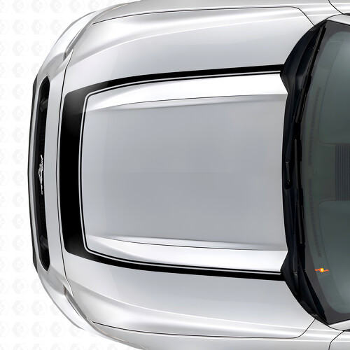 Streifen mit Innenkontur Motorhauben Vinyl-Aufkleber für Musclecar Musclecarmodel 2015-2020