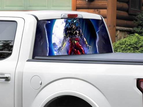 Broly Dragon Ball Z Legendary Super Saiyan Heckscheiben-Aufkleber, Pick-up-Truck, SUV, Auto jeder Größe