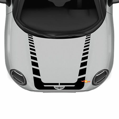 Hood Racing Stripes Decal Aufkleber für Mini Cooper
