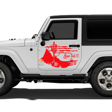 Kakteen-Landschaft Tür Vinyl-Aufkleber Dekor für Jeep Wrangler Rubicon Sahara_3