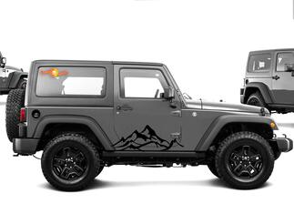 2ST MOUNTAIN Fender Side Decal Sets Graphic JEEP WRANGLER RUBICON SAHARA n4