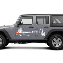 Natur-Landschaft Türen Vinyl-Aufkleber Decal für Jeep Wrangler Rubicon Sahara 2