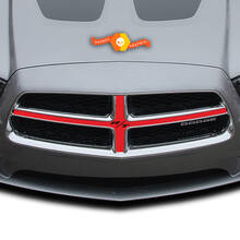 Dodge Charger Grill Cross Hair Hemi Decal Sticker Complete Graphics Kit passend für die Modelle 2011-2014 2