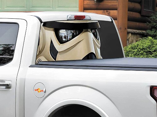 Heckfenster-Aufkleber im Stormtrooper-Design für Pickup Truck SUV