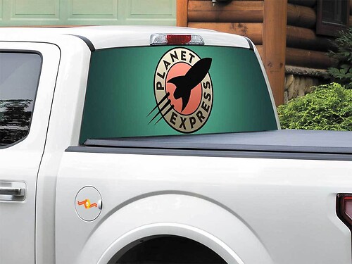 Planet Express Futurama Rückfenster Vinylaufkleber Sticker
