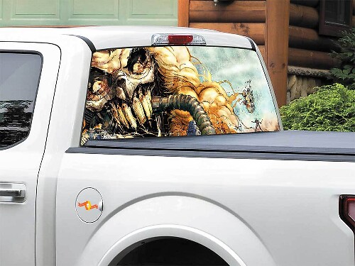 Mad Max Inspirierter Immortan Joe Heckscheibenaufkleber für Pickup Truck SUV