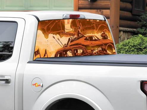 Mad Max Fury Road Art Comics Heckscheibenaufkleber Pick-up Truck SUV Auto jeder Größe