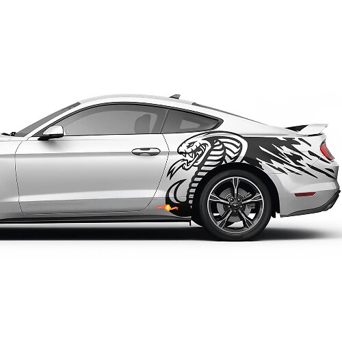Cobra Seitenstreifen Grafiken Mustang GT Aufkleber für Ford Mustang
