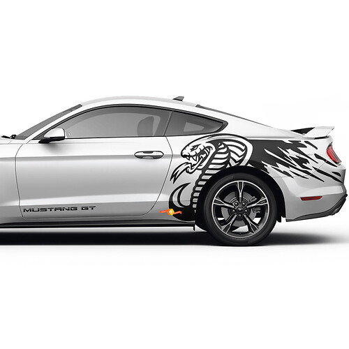 Cobra Seitenstreifen Grafiken Mustang GT Aufkleber für Ford Mustang
