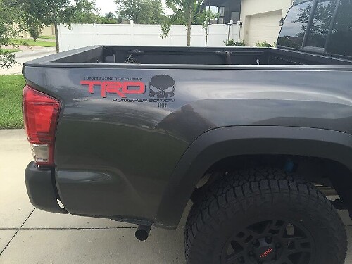 TRD Punisher Edition Seitenwand Vinyl-Aufkleber für Toyota Tundra
