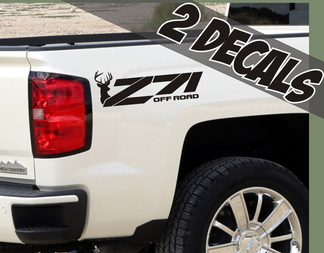 2 - Z71 Offroad Decals Hirschjagd für Chevrolet Silverado