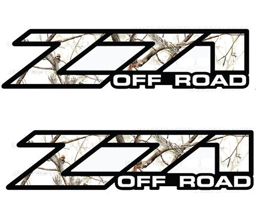 2 Chevy Silverado Z71 Off Road Aufkleber Realtree AP Snow Camo Aufkleber 1500