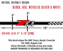 2 - Z71 Offroad-Aufkleber - Aufkleber Teile Chevy Silverado GMC Sierra 4x4 2010-2021 2