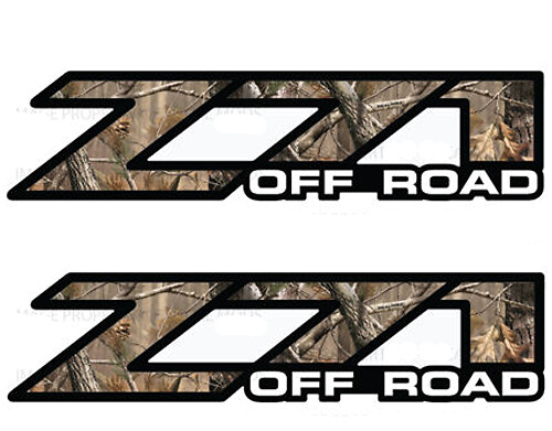 2 Chevy Silverado Z71 Off Road Aufkleber Realtree AP Camo Aufkleber 1500
