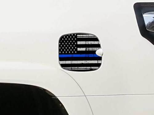 Toyota 4Runner TRD 4X4 Bett Tankdeckel Kraftstoff US-Flagge blaue Linie Grafische Aufkleber Aufkleber passend für Modelle 2010–2017