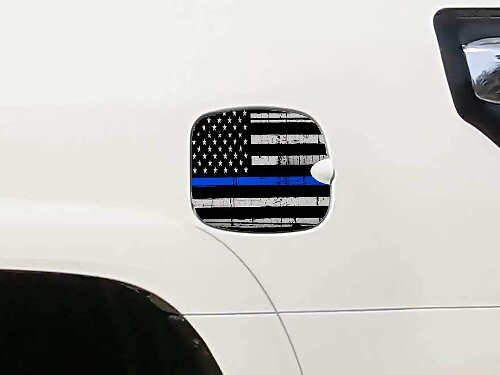 Toyota 4Runner TRD 4X4 Bett Tankdeckel Kraftstoff US-Flagge blaue Linie Grafische Aufkleber Aufkleber passend für Modelle 2010–2017