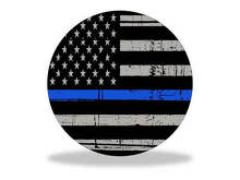 USA-Flagge Blue Line Tankdeckel Vinyl-Aufkleber für Toyota Tundra 2014-16_2