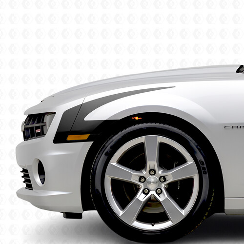 Hakenstil Streifen Seiten Vinyl Aufkleber Sticker für Chevrolet Camaro 2010-2015_1