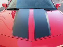 Twin Rally Pinstripe Kit — Vinylaufkleber (Motorhaube, Kofferraum) für Chevrolet Camaro 2010-2013_3