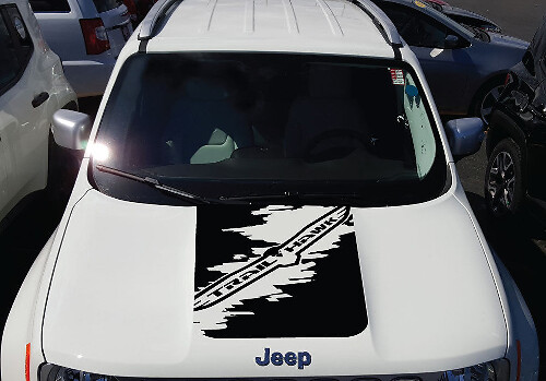 Jeep Renegade Cherokee Trailhawk TrailHawk Splash Graphic Vinyl Aufkleber Aufkleber Motorhaube
