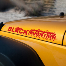 Black Mountain Motorhauben-Seitengrafik-Aufkleber für Jeep Rubicon Wrangler 3