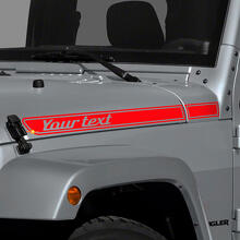 Buchstabenstreifen Seitenhauben Vinyl-Aufkleber Decal 2 Für Jeep Renegade_3