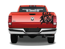 Dodge Ram Logo Splash Splatter Aufkleber Aufkleber Heckklappe LKW SUV Fahrzeug Grafik Pickup
 2