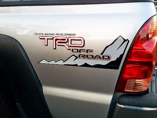 TRD Off Road Mountain Bettseiten Vinyl-Aufklebersatz für Toyota Trucks