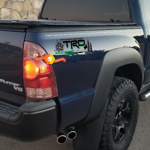 TRD Backcountry Kompass Seitenvinylaufkleber für Toyota Tacoma