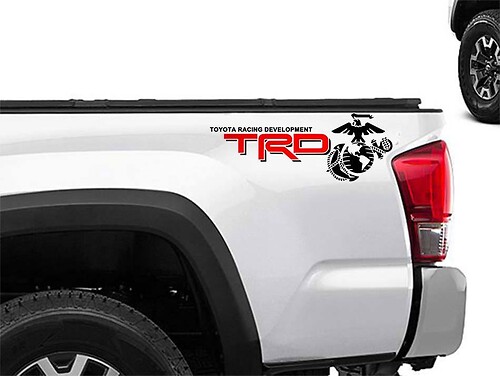 TRD USMC Edition Seitenwand Vinyl-Aufkleber für Toyota Tacoma