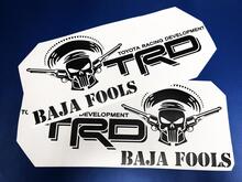 Toyota Racing Development TRD BAJA FOOLS Punisher Edition 4X4 Bettseiten-Grafikaufkleber 2