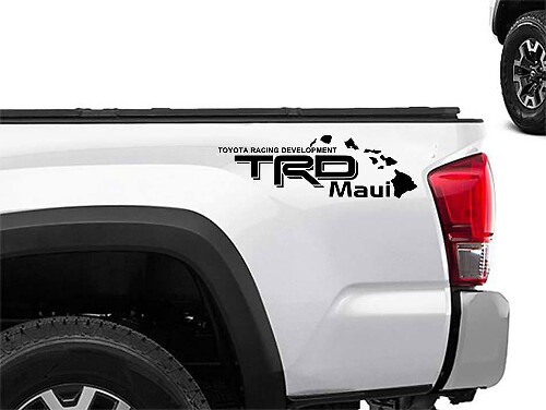 TRD Maui Heck Seitliches Vinyl-Aufkleber-Set für Toyota Trucks