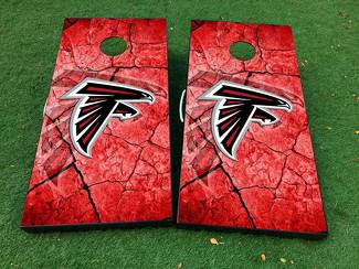 Atlanta Falcons Football Cornhole Brettspiel-Aufkleber Vinylfolie mit laminierter Folie