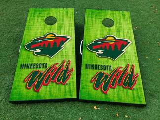 Minnesota Wild Hockey Cornhole Brettspiel-Aufkleber Vinylfolie mit laminierter Folie