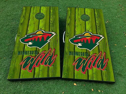 Minnesota Wild Hockey Cornhole Brett Vinyl Aufkleber Set